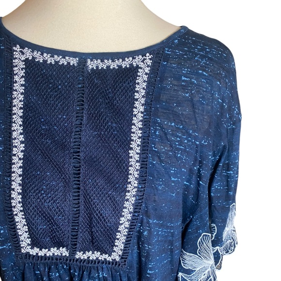 Anthropologie Pilcro Orchid Embroidered Blouse - Picture 5 of 7